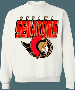 Ottawa Senators Retro NHL Crewneck Sweatshirt Hoodie Shirt Gifts for NHL Fans