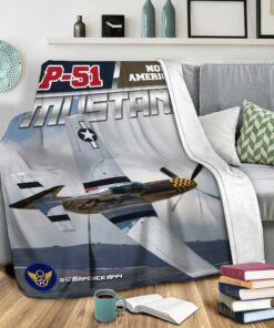 P Mustang Blanket Gift for Family, Kid, Parent