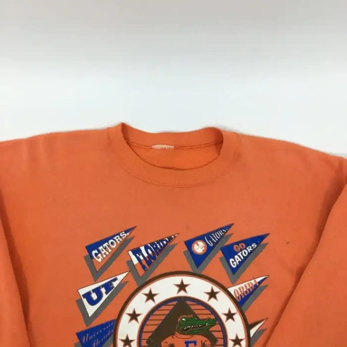 Paint Stained 90s Florida Gators T-Shirt Sweatshirt Pullover Hoodie Reprinted Full Color Full Size Gift For NCAA Fans - Image 2
