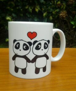 Panda Love Mug, Panda Anniversary, Panda Gift, Engagement, Birthday, Pandas In Love, Girlfriend, Wife, Partner