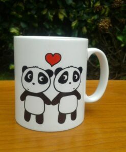 Panda Love Mug, Panda Anniversary, Panda Gift, Engagement, Birthday, Pandas In Love, Girlfriend, Wife, Partner