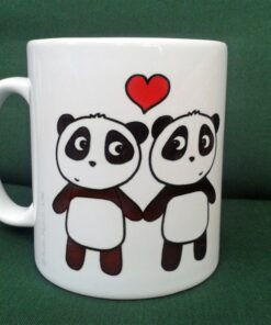 Panda Love Mug, Panda Anniversary, Panda Gift, Engagement, Birthday, Pandas In Love, Girlfriend, Wife, Partner