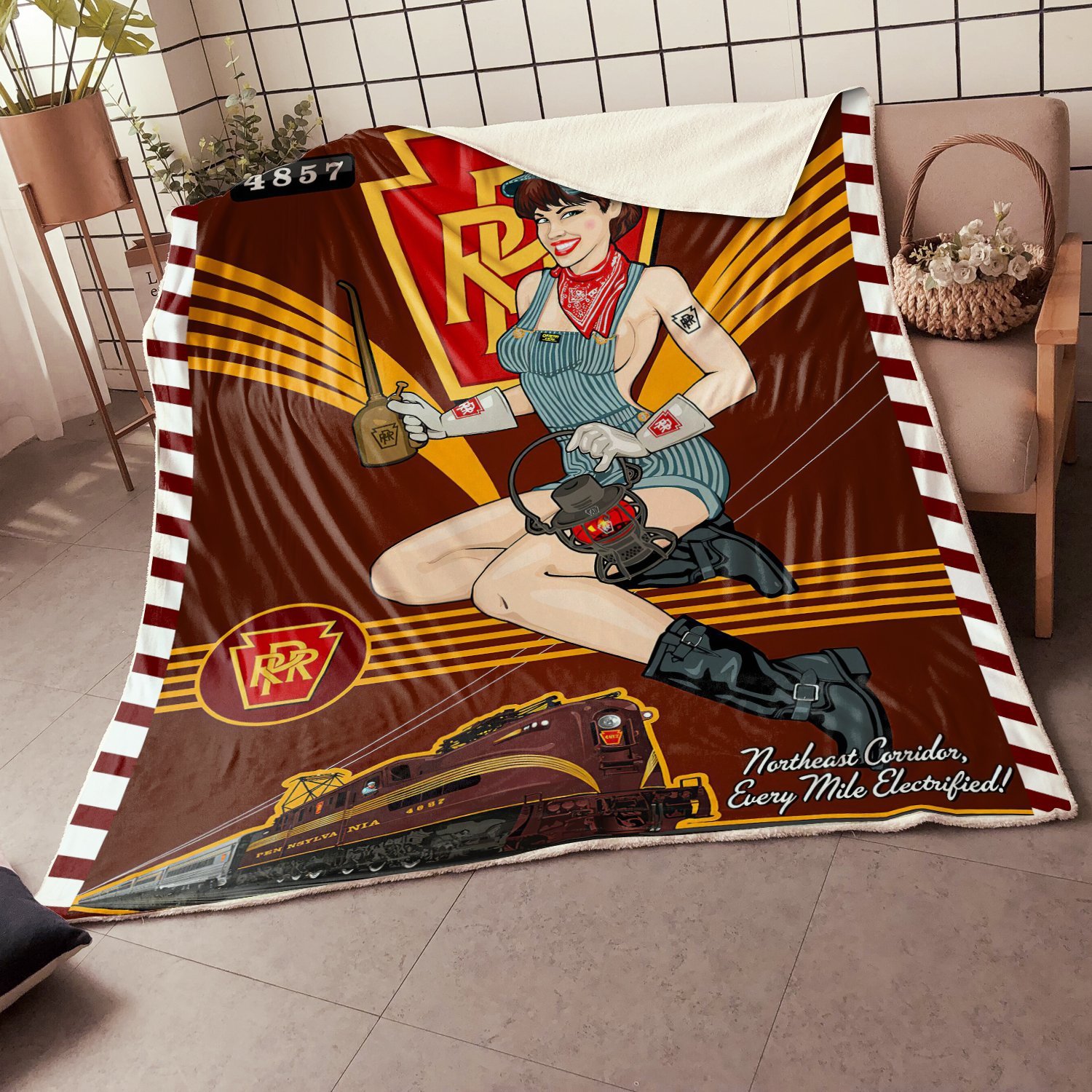 Pennsylvania Blanket Prr Pennsylvania Railroad Bluefink