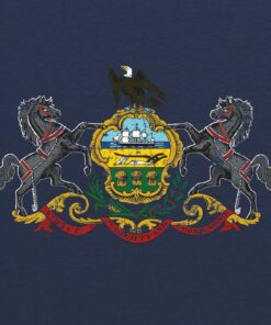 Pennsylvania Flag State Pride Premium Triblend Shirt Sweatshirt Pullover Hoodie Reprinted Full Color Full Size