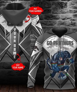Penrith Panthers Nrl Personalized 3D All Over Print Hoodie With Mascot, Custom Name And Number