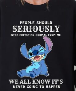 People Should Not Expecting Normal From Me Stitch Shirt, Funny Stitch Shirt, Lilo and Stitch Friends Shirt, Disney Shirts