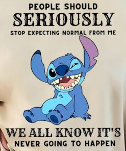 People Should Not Expecting Normal From Me Stitch Shirt, Funny Stitch Shirt, Lilo and Stitch Friends Shirt, Disney Shirts