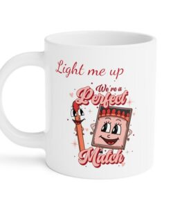 Perfect Match Valentine’s Day Mug For Couples, You And Your Partner Will Love Or Surprise Another Couple With A Gift They Truly Enjoy