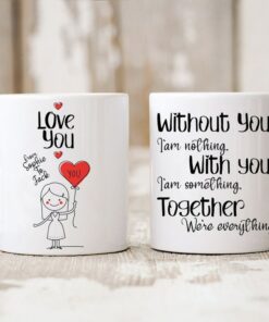Personalised Couple Mug, Gift For Boyfriend Girlfriend, Husband Or Wife, Love Mug For Someone You Love