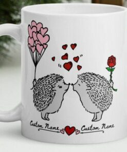 Personalised Cute Valentine Mug For Him Or Her Gift, Anniversary Christmas Valentines Day Wedding Occasion Mug