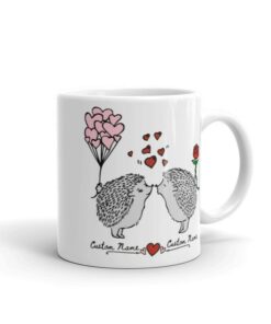 Personalised Cute Valentine Mug For Him Or Her Gift, Anniversary Christmas Valentines Day Wedding Occasion Mug