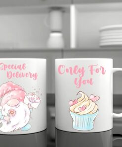 Personalised Gnome Valentines Mug, Happy Valentines Day, Valentines Gift For Her, Valentines Gift For Him