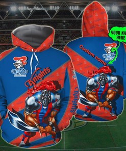 Personalized 3D Hoodie Newcastle Knights Nrl 3D Custom Name 3D All Over Print Zip Up Hoodie Option