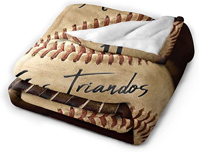 Personalized Ball Games Baseball Pattern Warm, Custom Name Team, Family Gifts