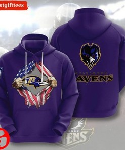 Personalized Baltimore Ravens 3D All Over Print Hoodie Awesome Gift For Hot Nfl Fans