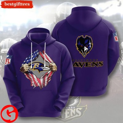 Personalized Baltimore Ravens 3D All Over Print Hoodie Awesome Gift For Hot Nfl Fans