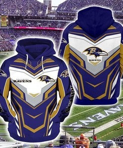 Personalized Baltimore Ravens Nfl Football Blue Men And Women 3D All Over Print Zip Up Hoodie