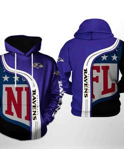 Personalized Baltimore Ravens Nfl Team 3D All Over Print Zip Up Hoodie Show Your Support For Your Favorite Team