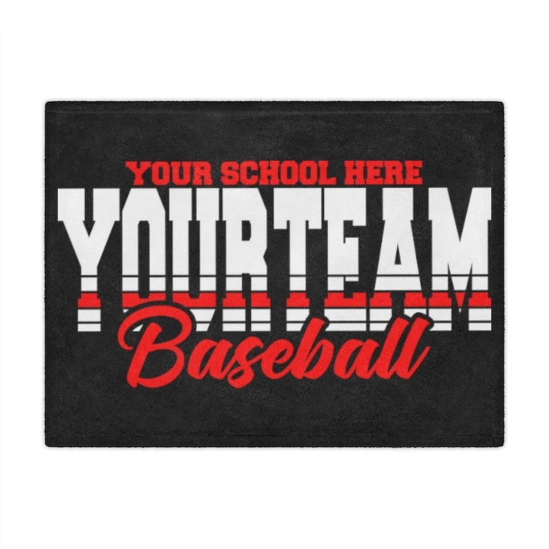 Personalized Baseball Blanket, Fleece, Sherpa, Gift For Baseball