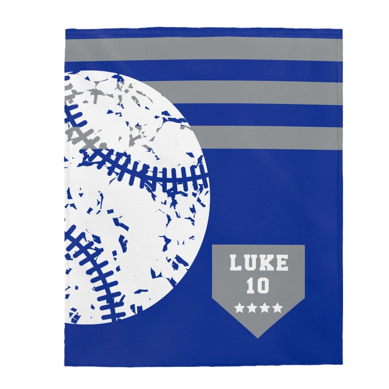 Personalized Baseball Blanket, Sports Blanket