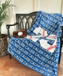 Personalized Baseball Blanket, Sports Gift, Baseball Blanket Gift