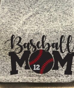 Personalized Baseball Mom Throw Blanket, Birthday Gift For Her, Baseball Mom Gift, Christmas Gift, Baseball Team Mom Gift