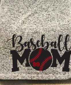 Personalized Baseball Mom Throw Blanket, Birthday Gift For Her, Baseball Mom Gift, Christmas Gift, Baseball Team Mom Gift