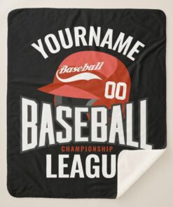 Personalized Baseball Player Name Team Champ Club Blanket