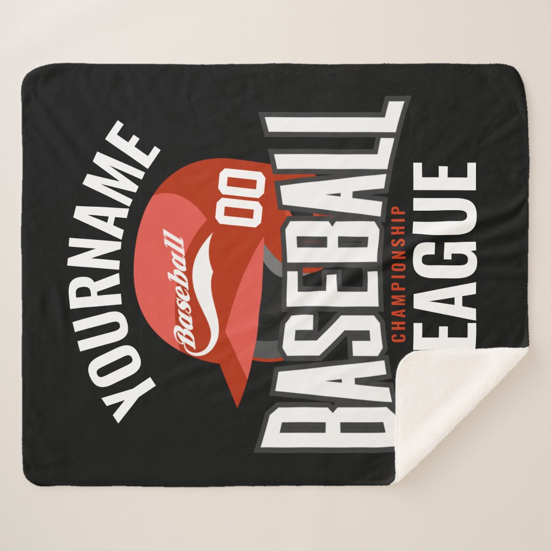 Personalized Baseball Player Name Team Champ Club Blanket