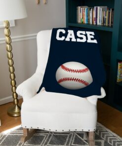 Personalized Blanket For Men, Baseball Coach Gift, Baseball Baby Gift