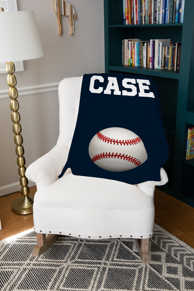 Personalized Blanket For Men, Baseball Coach Gift, Baseball Baby Gift