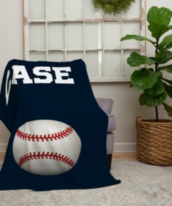 Personalized Blanket For Men, Baseball Coach Gift, Baseball Baby Gift