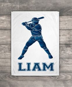 Personalized Blanket For Men, Baseball Coach Gift, Baseball Baby Gift, Baseball Nursery, Décor