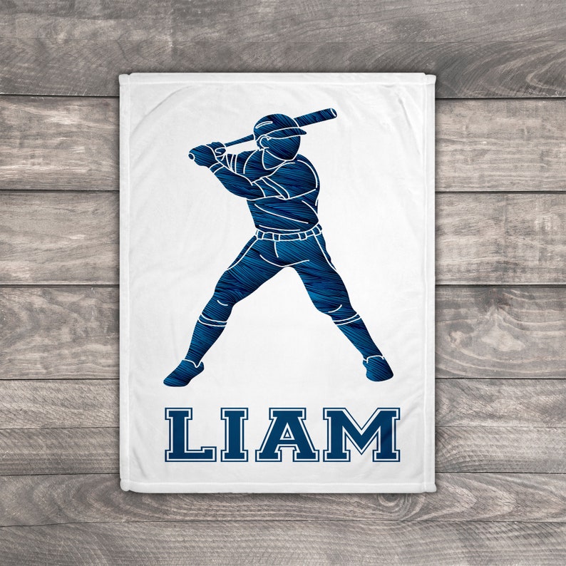 Personalized Blanket For Men, Baseball Coach Gift, Baseball Baby Gift, Baseball Nursery, Décor
