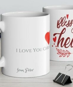 Personalized Bless Your Heart Mug, Valentine Gift For Her, Custom Name Valentine Mug