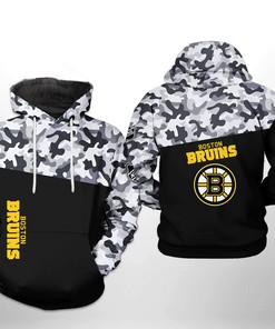 Personalized Boston Bruins Nhl Camo Veteran Unisex 3D All Over Print Zip Up Hoodie Show Your Support For Your Team