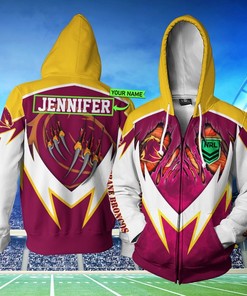 Personalized Brisbane Broncos Nrl Custom 3D All Over Print Hoodie