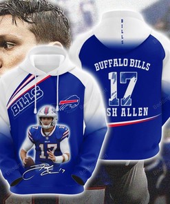 Personalized Buffalo Bills #17 3D All Over Print Zip Hoodie Show Your Support For Your Favorite Team