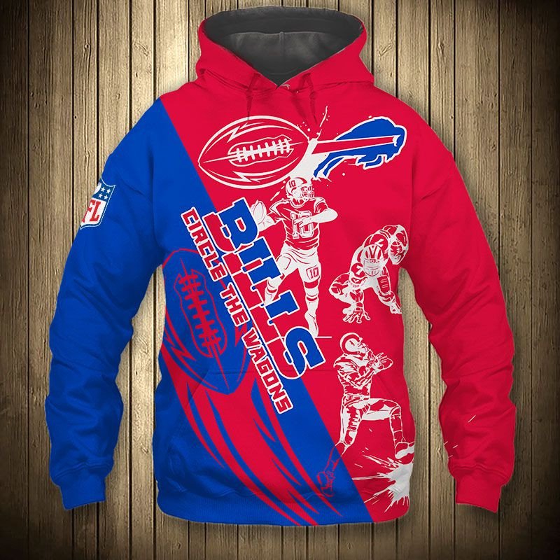 Personalized Buffalo Bills Cartoon Player Cute 3D All Over Print Zip Hoodie Show Your Support For Your Favorite Team