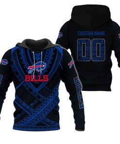 Personalized Buffalo Bills Custom Name And Number 3D All Over Print Zip Hoodie