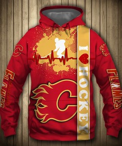 Personalized Calgary Flames Nhl Custom 3D All Over Print Hoodie