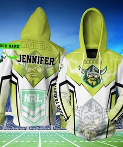 Personalized Canberra Raiders Lightning New Nrl Custom 3D All Over Print Hoodie