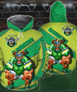 Personalized Canberra Raiders Nrl Mascot Custom 3D All Over Print Hoodie