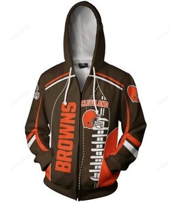 Personalized Cleveland Browns Zipper Hoodie Version 1 Show Your Support For Your Favorite Team