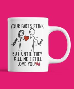 Personalized Coffee Mug Funny Boyfriend Girlfriend Birthday Anniversary Rude Gift