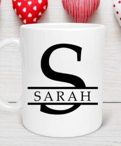 Personalized Coffee Mug for Men, Personalized Monogram Mug, Mens Coffee Cup, Mug for Him, Mug for Dad, Groomsmen Gifts, Boyfriend Husband Gift