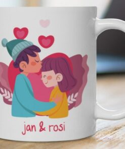 Personalized Couple Kissing Mug, Best Unique Gift For Your Valentine, Boyfriend And Girlfriend Gift