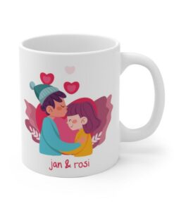 Personalized Couple Kissing Mug, Best Unique Gift For Your Valentine, Boyfriend And Girlfriend Gift