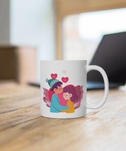 Personalized Couple Kissing Mug, Best Unique Gift For Your Valentine, Boyfriend And Girlfriend Gift, Gift For Her