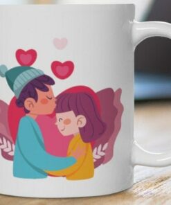 Personalized Couple Kissing Mug, Best Unique Gift For Your Valentine, Boyfriend And Girlfriend Gift, Gift For Her